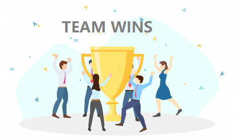 team wins