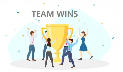 team wins